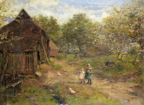 Reposing in decay by Edward Wilkins Waite